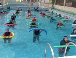 Water Aerobic, Saat Ini Digandrungi Emak Emak Di Magetan