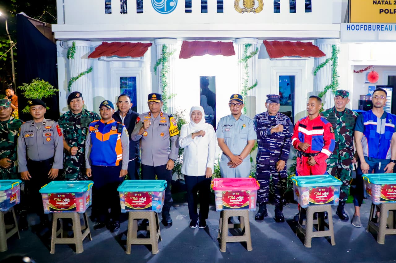 Gubernur Khofifah Apresiasi Forkopimda Tahun Baru di Jatim Aman dan Kondusif