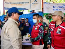 Presiden Prabowo Tinjau Posko Kesehatan Tapanuli Selatan
